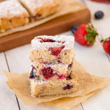 3 cookie bars stacked