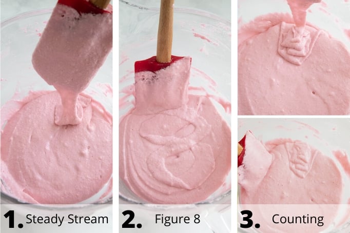 different ways to tell macaronage process is properly mixed 