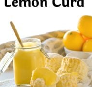 lemon curd on biscuit
