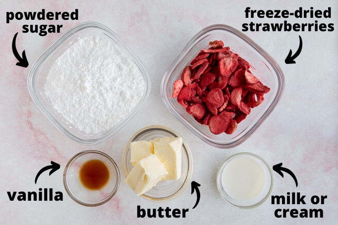 strawberry buttercream frosting ingredients 