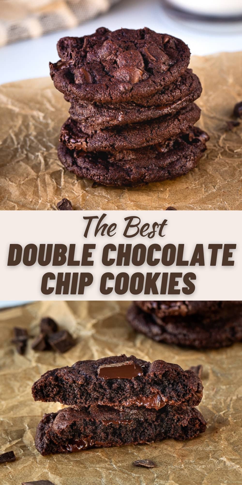 The Best Double Chocolate Chip Cookies - Partylicious