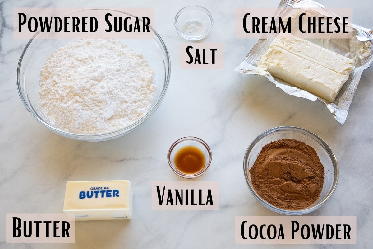 chocolate cream cheese frosting ingredients