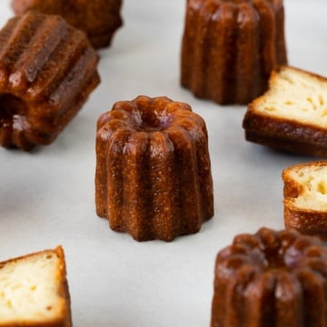 french canele on baking ban