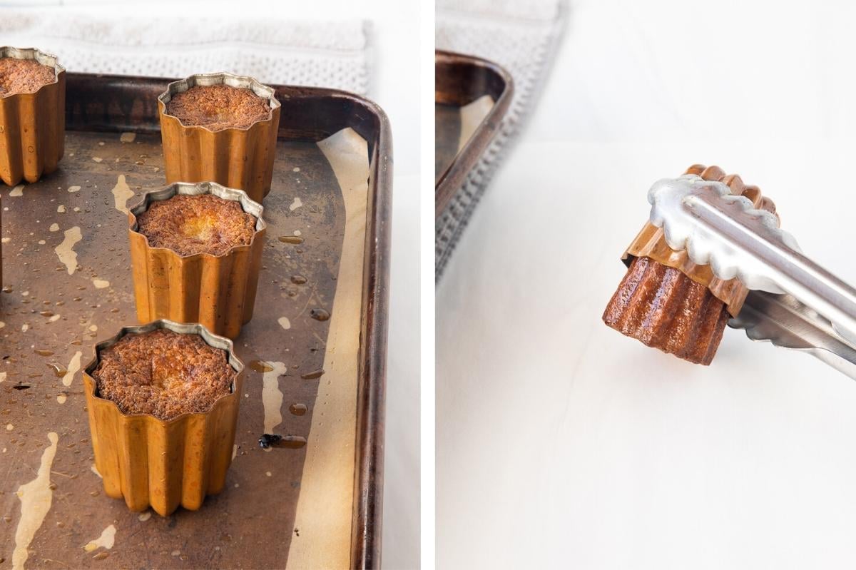 removing caneles from molds