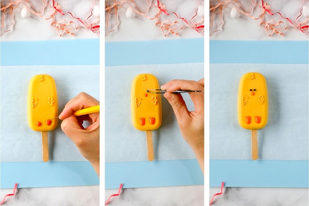 how to make baby chick cakesicle 