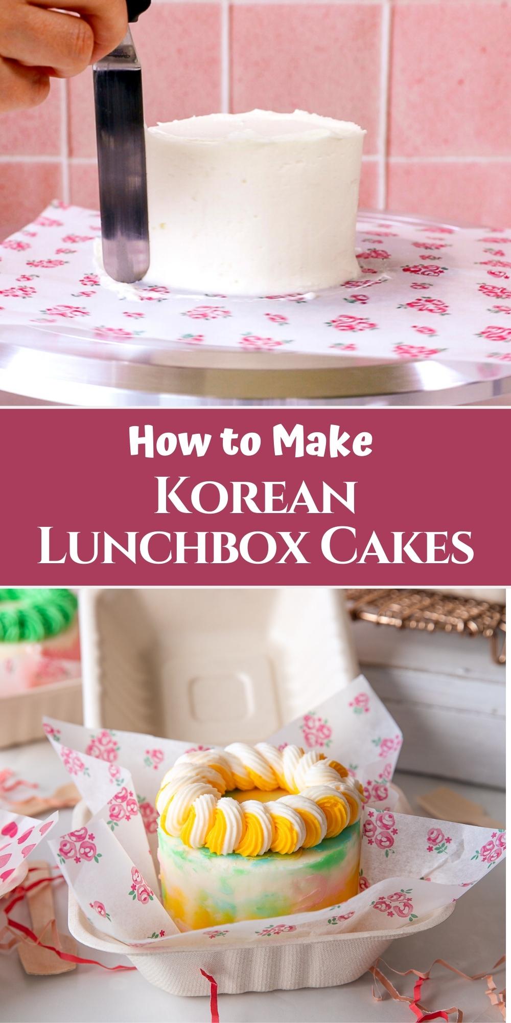 How to Make a Korean Lunchbox Cake (Mini Layer Cake) Partylicious