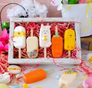 easter cakesicles in box