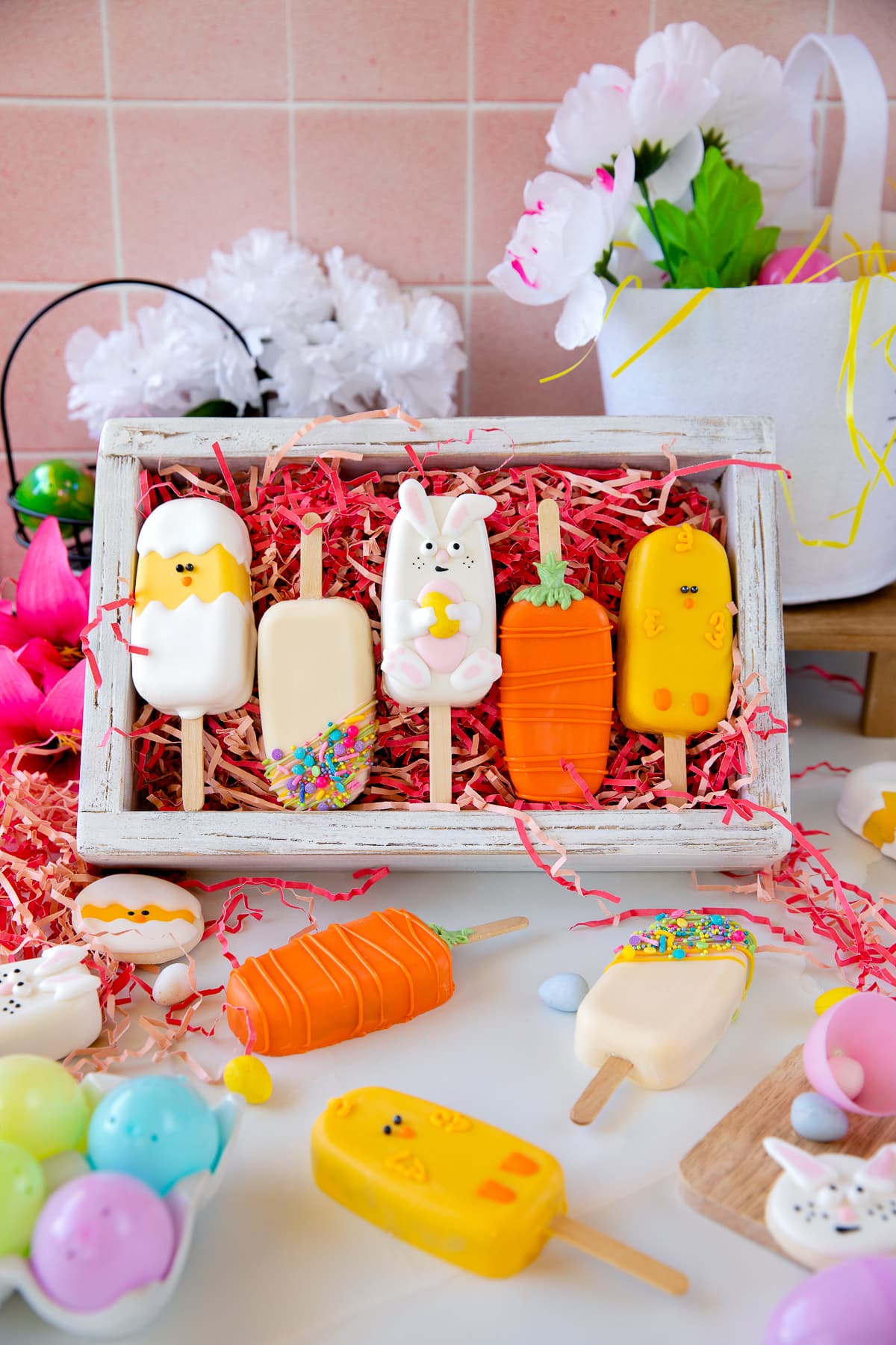 easter cakesicles in box