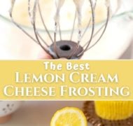 lemon cream cheese frosting pinterest pin