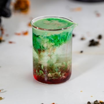 zombie brain shot in shot glass.