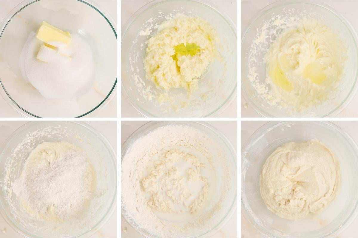 process on making vanilla cake.