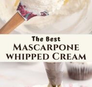 mascarpone whipped cream frosting pin.