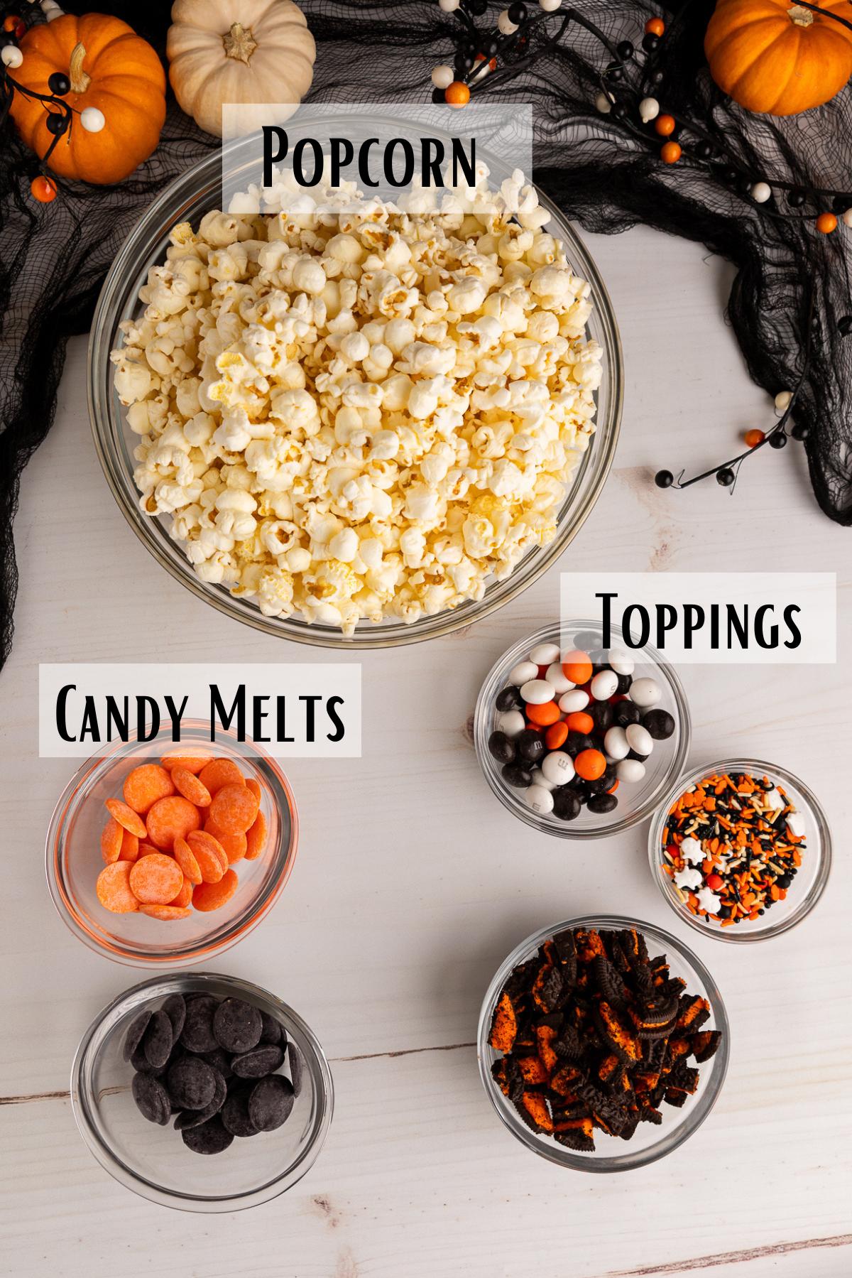 halloween popcorn ingredients.