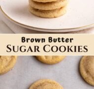 Brown Butter Sugar Cookies pin.