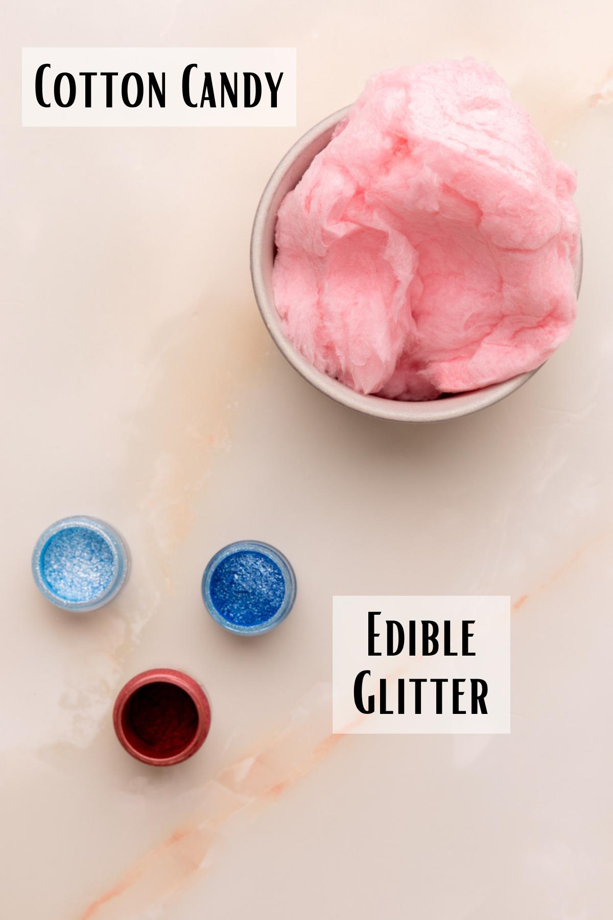 cotton candy glitter bomb ingredients.