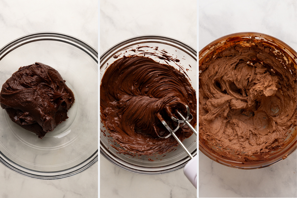 whipping chocolate ganache.