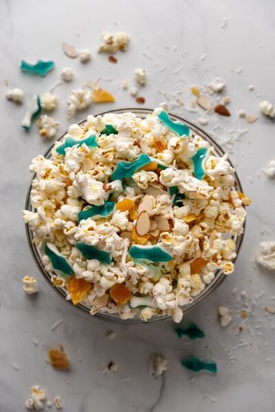 summer popcorn in bowl.