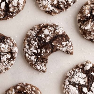 cookies on parchment.