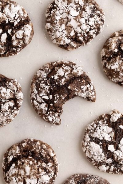 cookies on parchment.