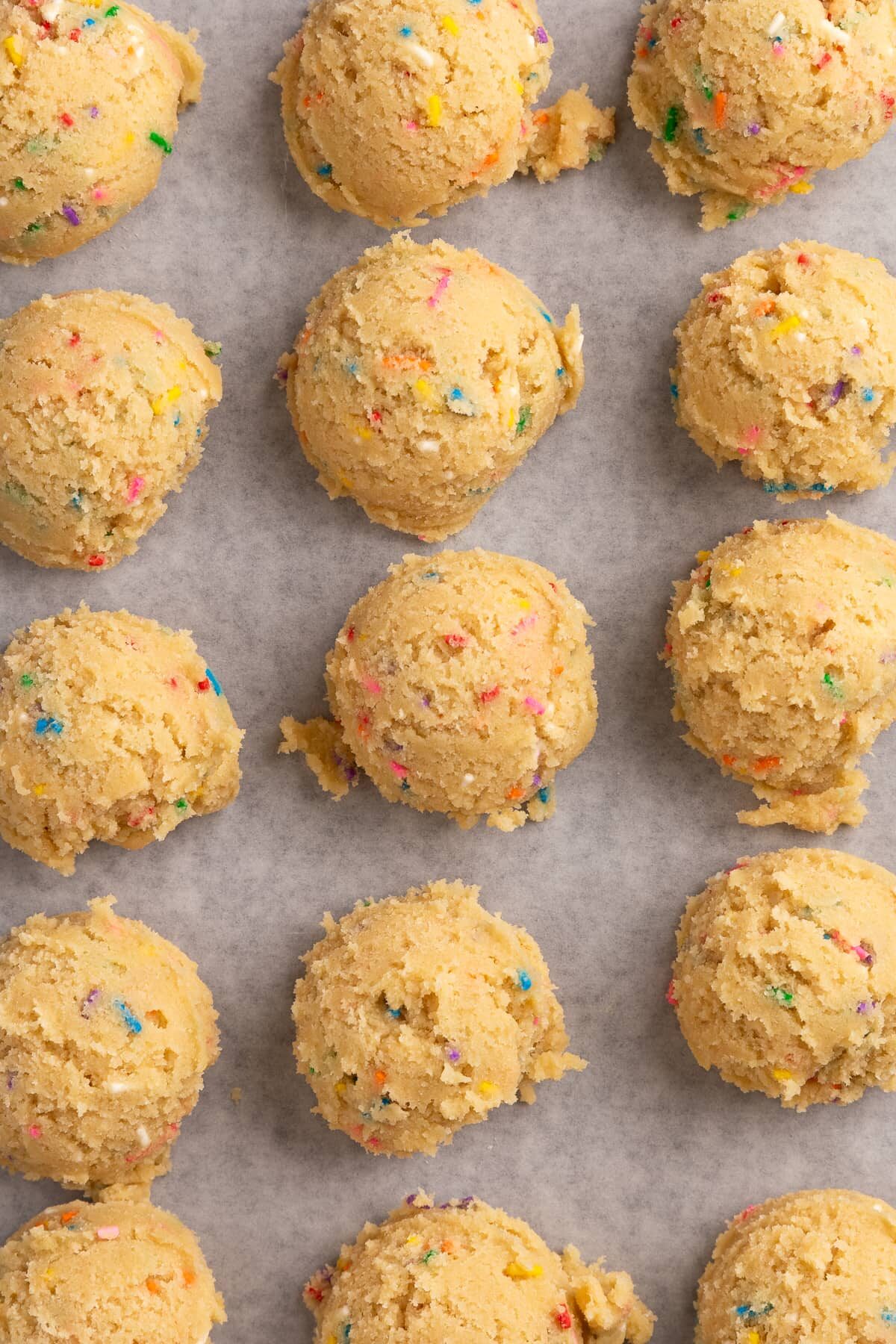 funfetti cookie dough balls