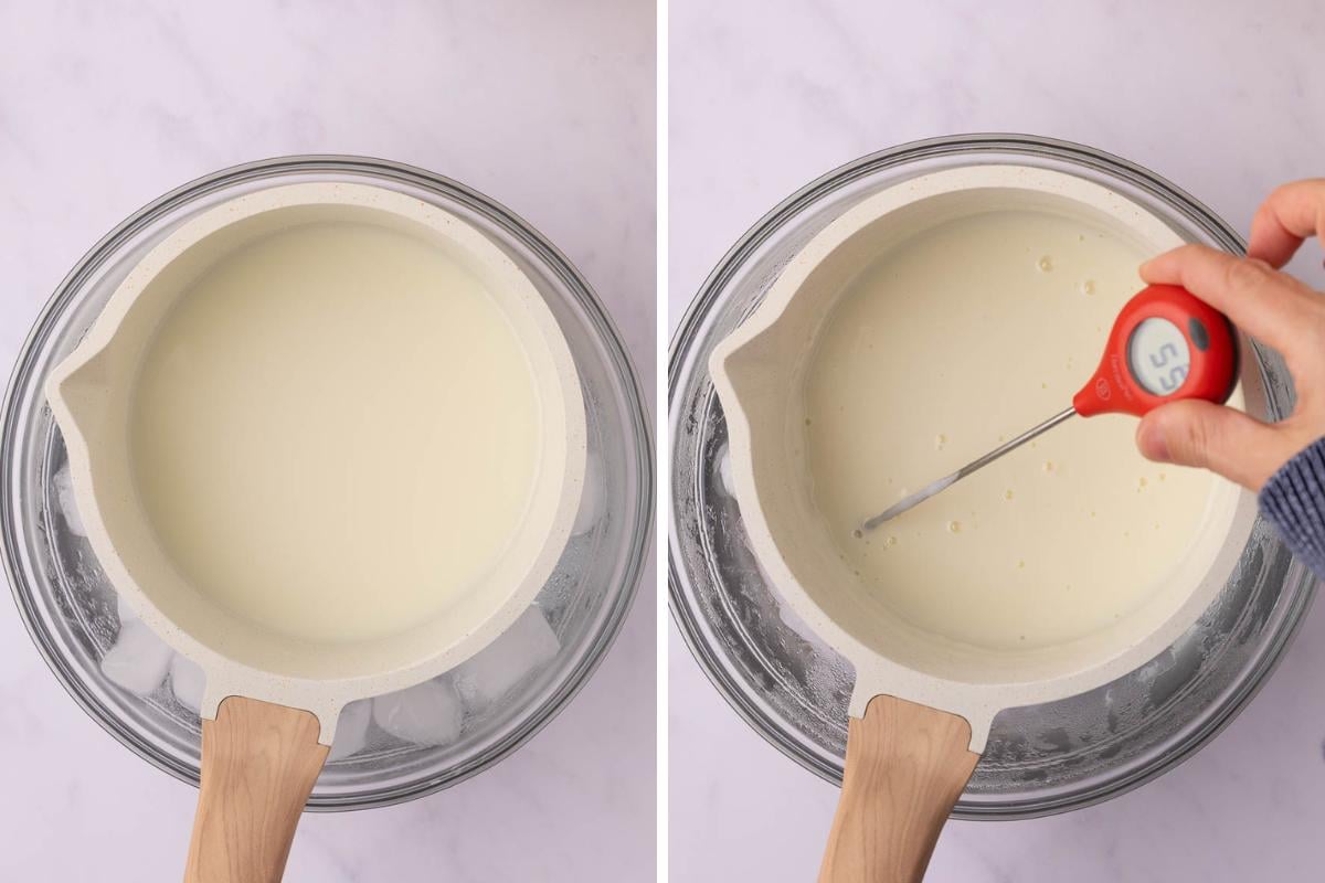 cooling panna cotta.